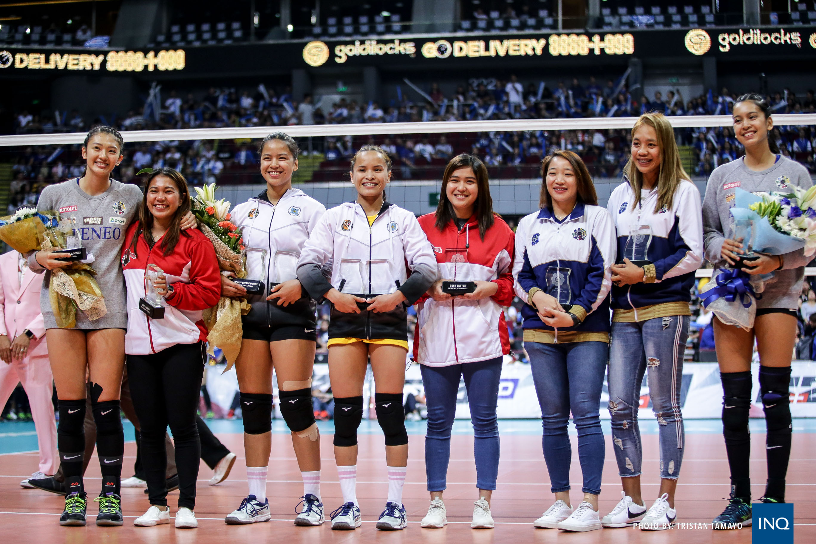 Look The Best Volleyball Players Of Uaap Season Feted Inquirer Sports