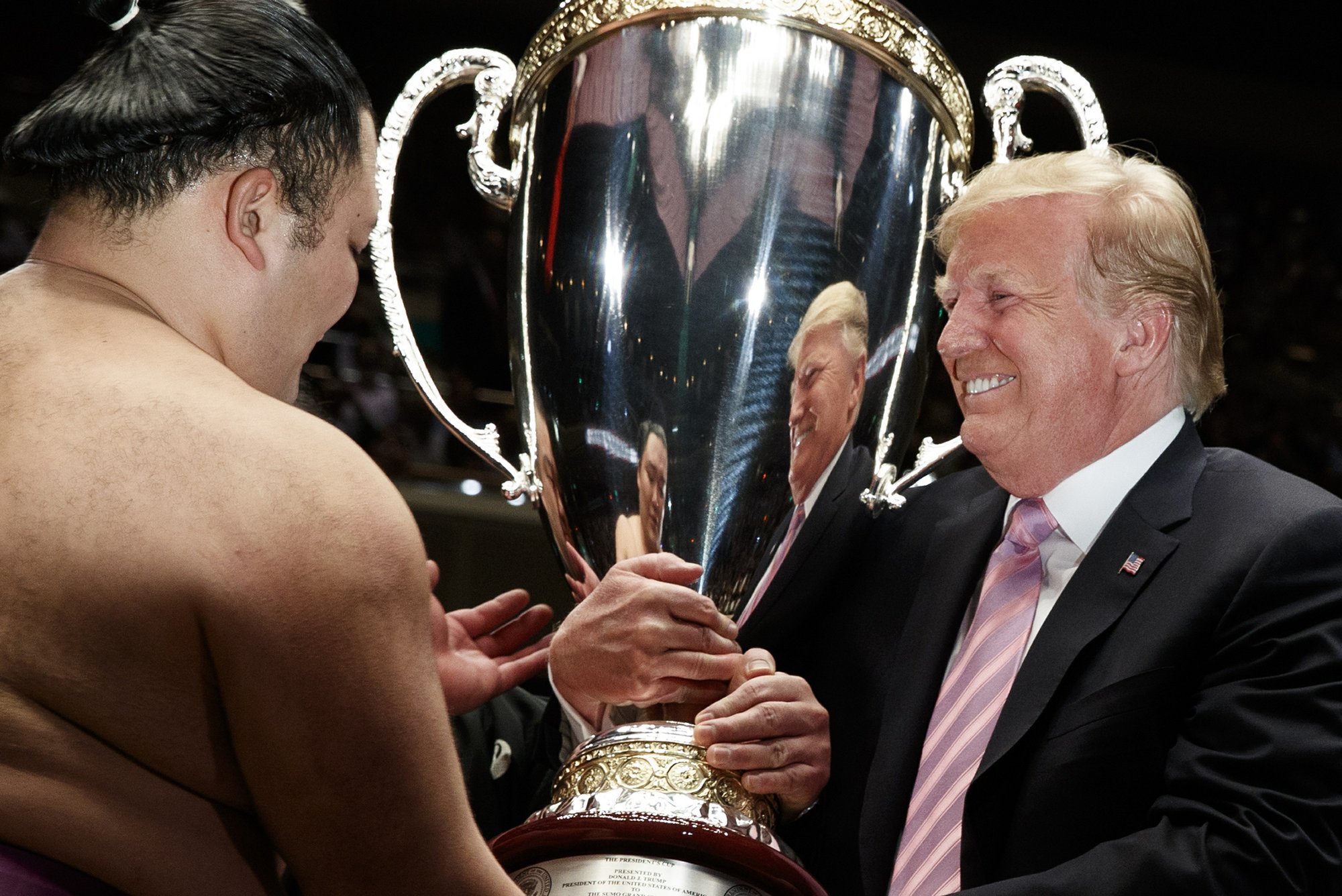 Donald Trump sumo wrestling