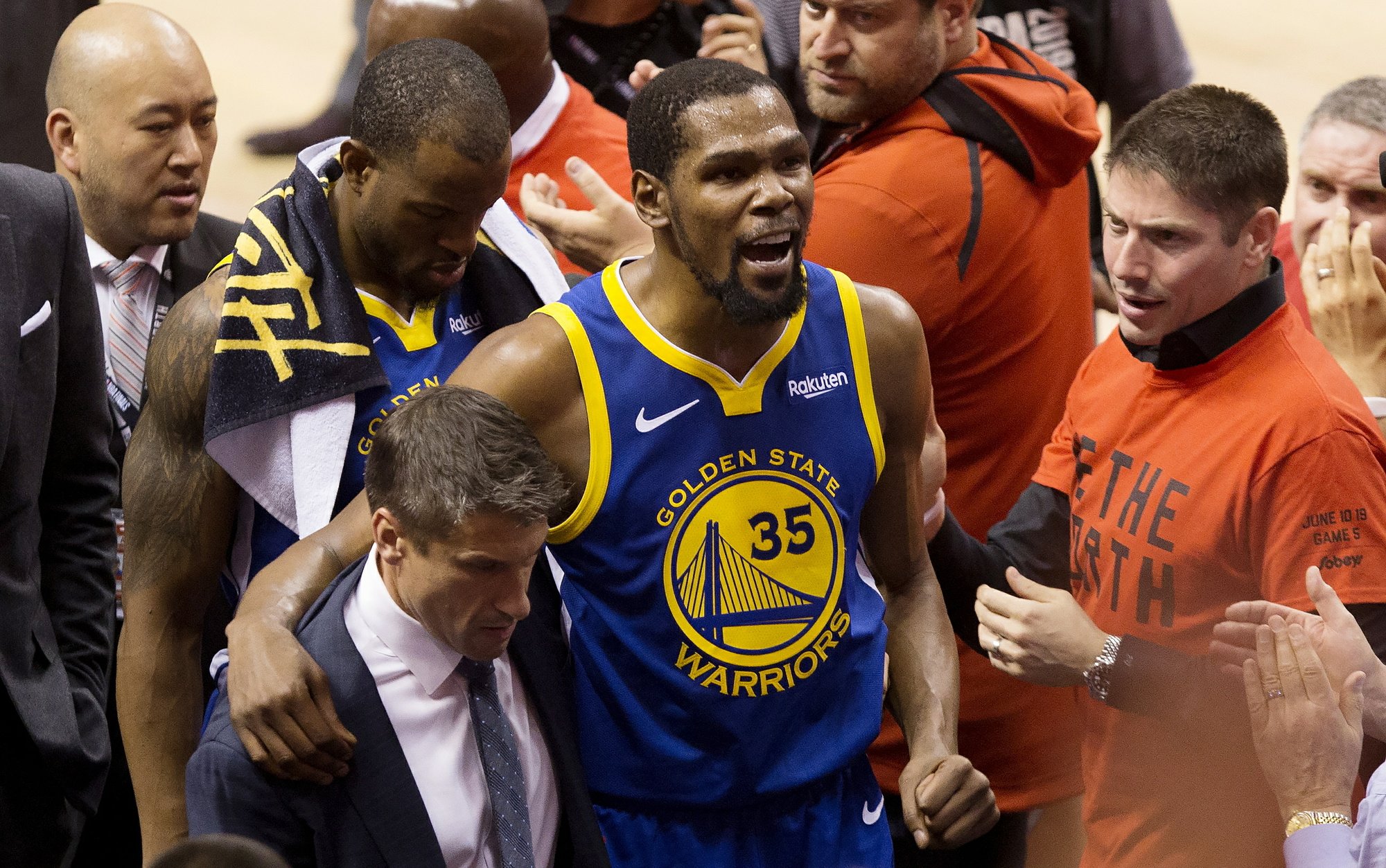 Warriors Kevin Durant injury Game 5 NBA Finals