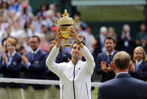 Djokovic edges Federer in 5 sets for 5th Wimbledon trophy