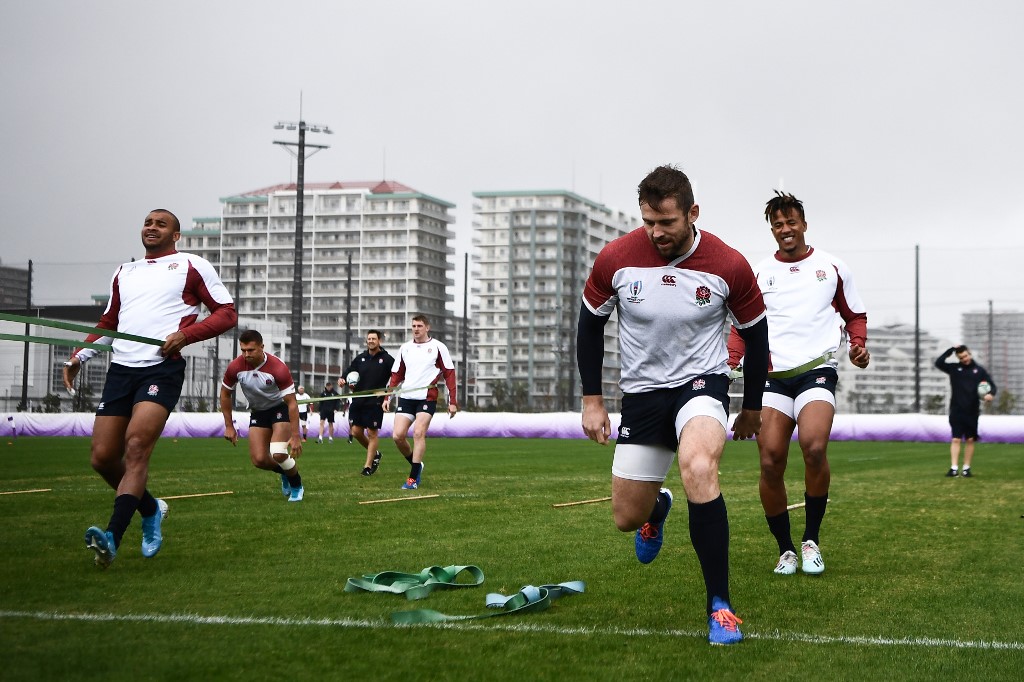 England rugby training