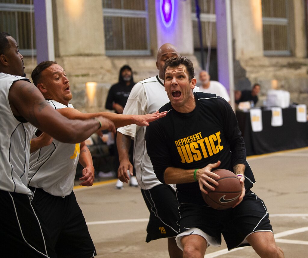 Kings-Prison Pickup Game Basketball