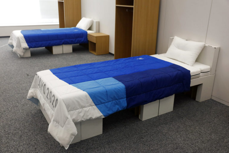 An Olympic First Cardboard Beds For Tokyo Athletes Village Inquirer