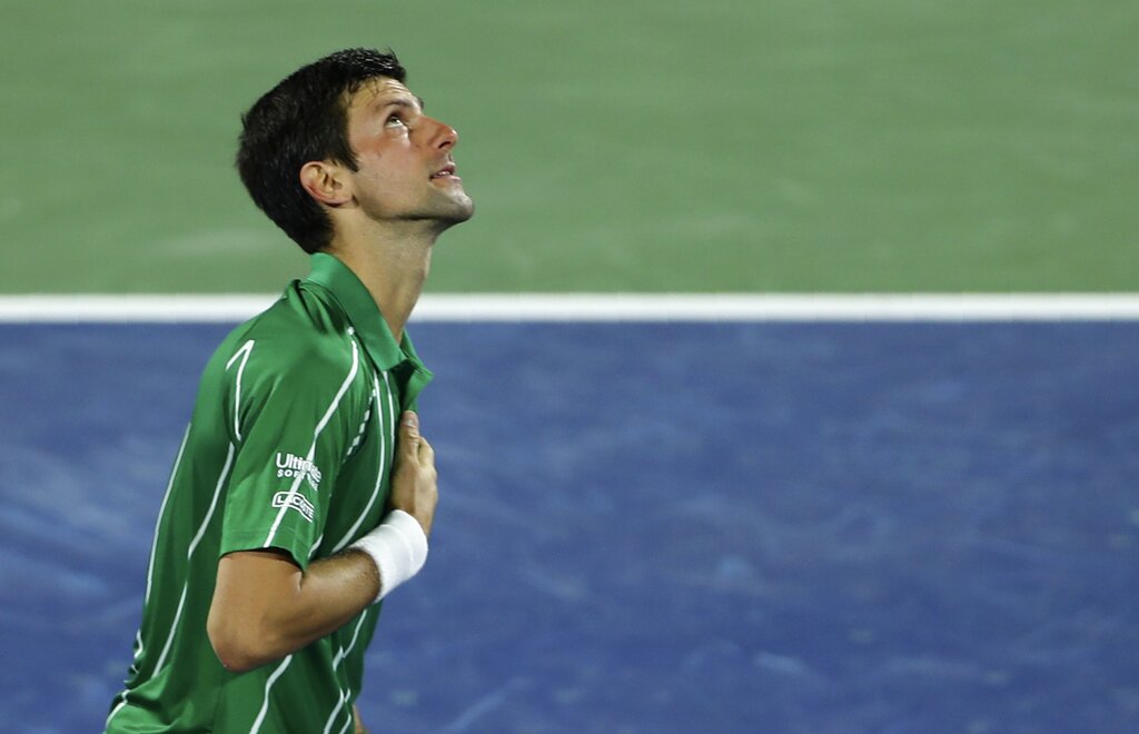 Dubai Tennis Novak Djokovic