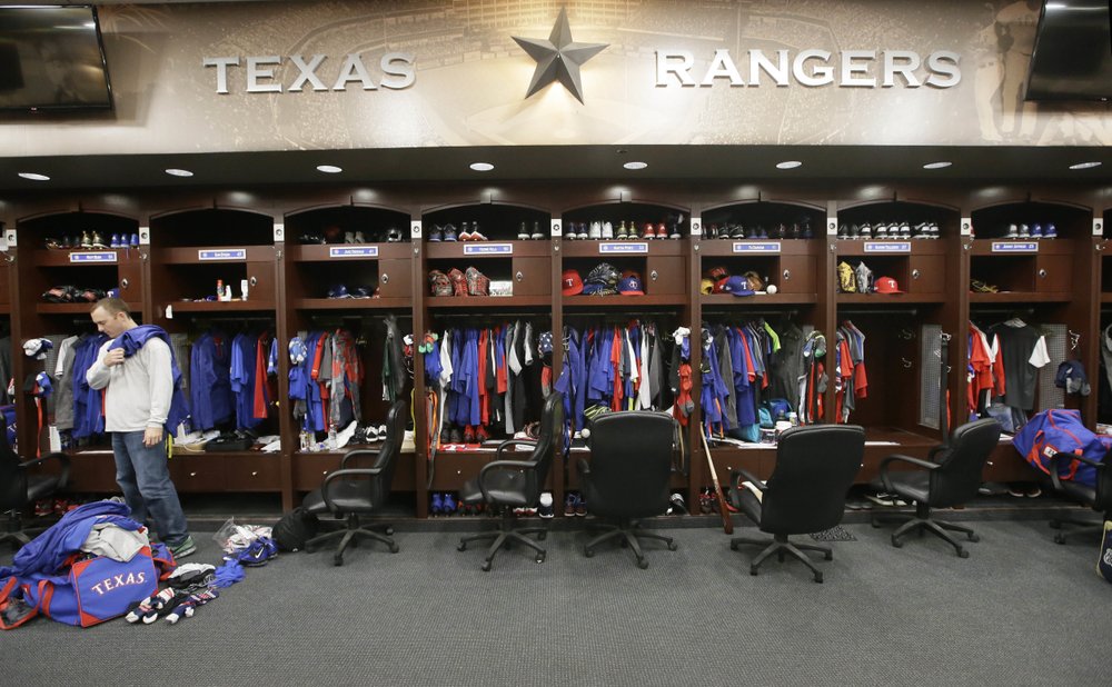 Rangers locker room