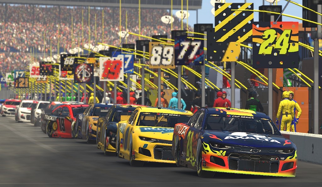 Virtual NASCAR racing