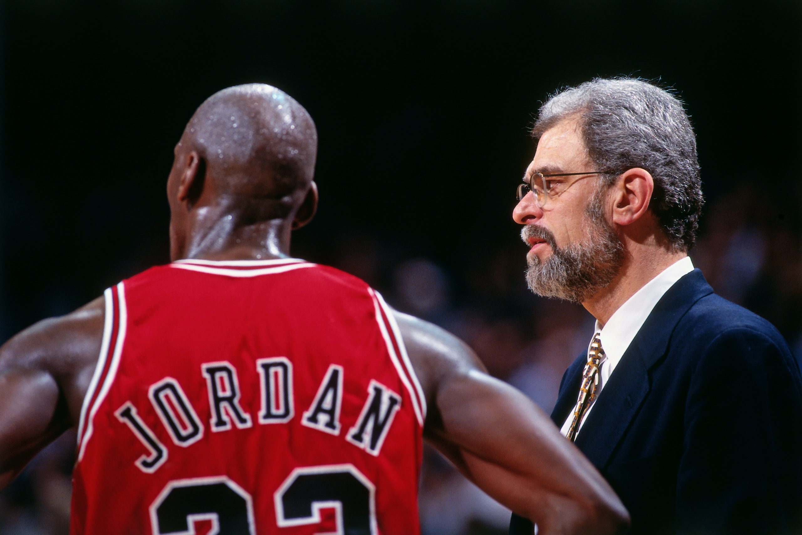 Michael Jordan Phil Jackson Chicago Bulls 1998 NBA