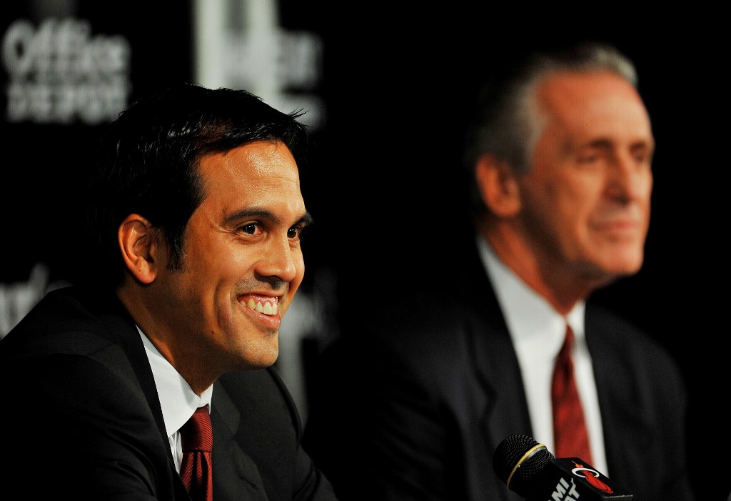 Erik Spoelstra started out as a video coordinator with the Heat in