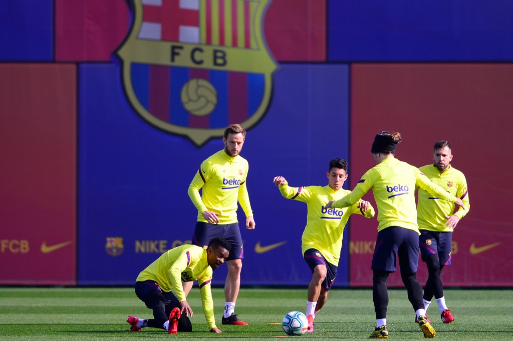 Barcelona training