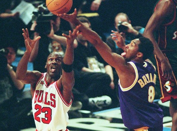 Michael Jordan Kobe Bryant 1998 NBA All-Star Game New York
