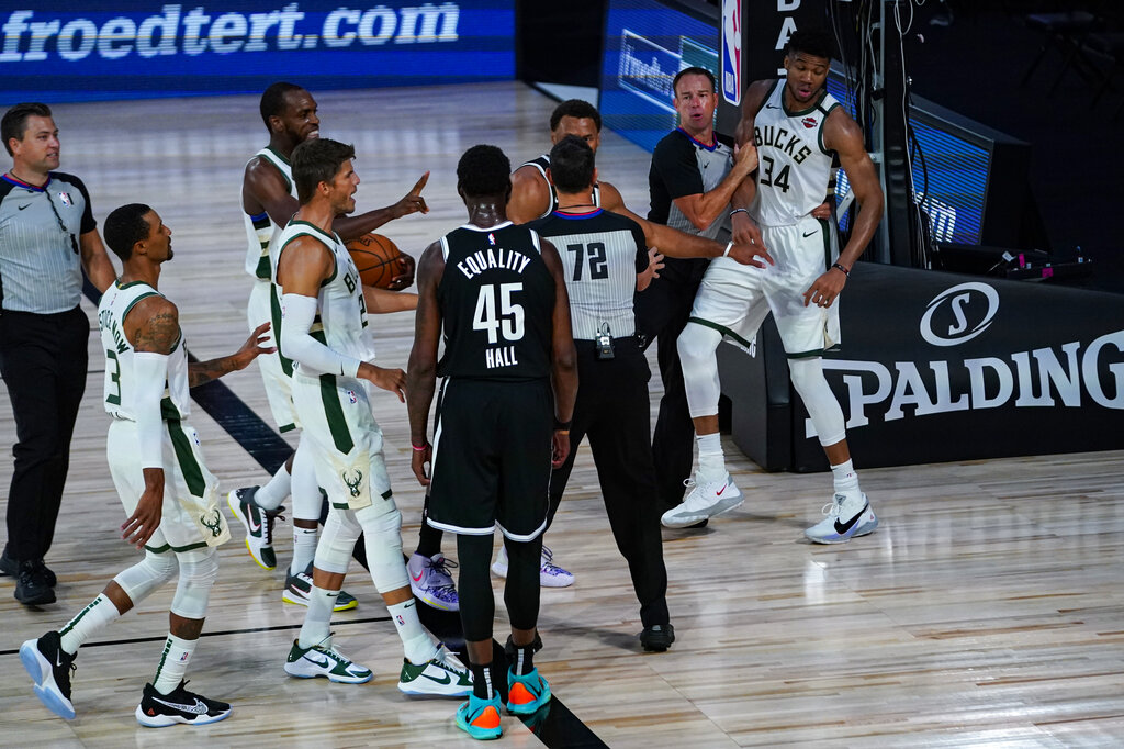 Giannis watches in 2nd half as Nets upset Bucks | Inquirer Sports