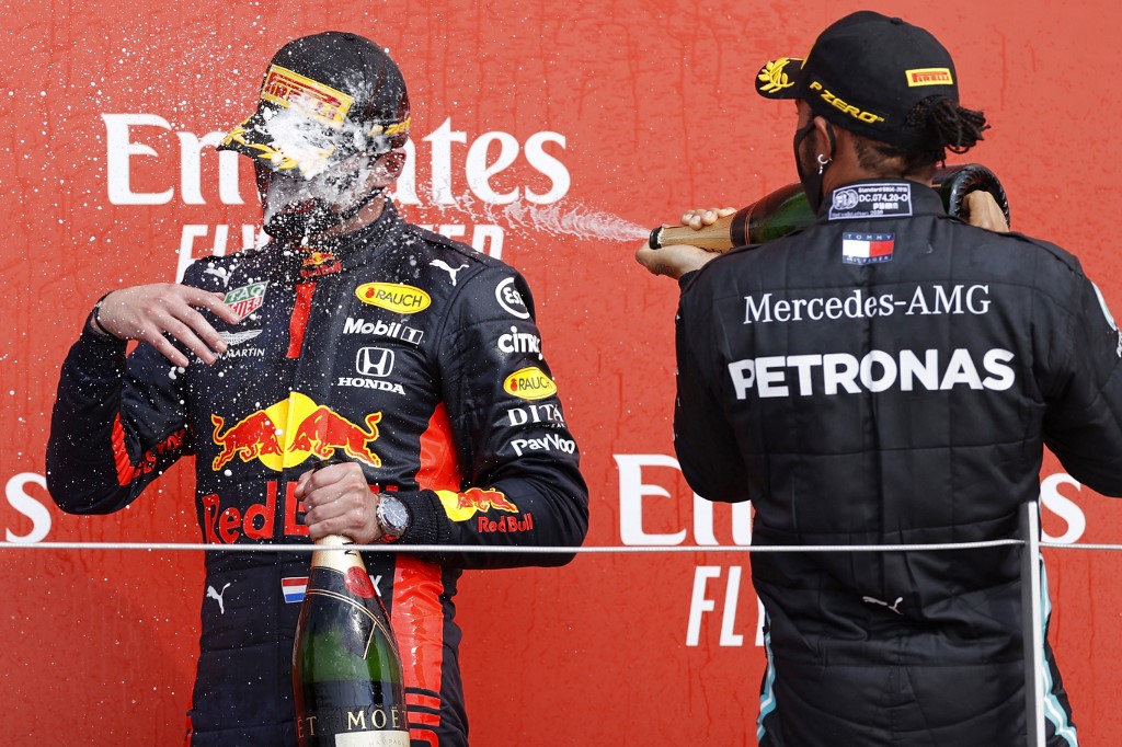 Max Verstappen Lewis Hamilton 70th Anniversary Grand Prix