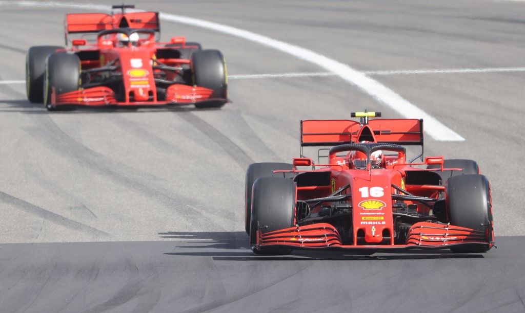 Ferrari Charles Leclerc Sebastian Vettel