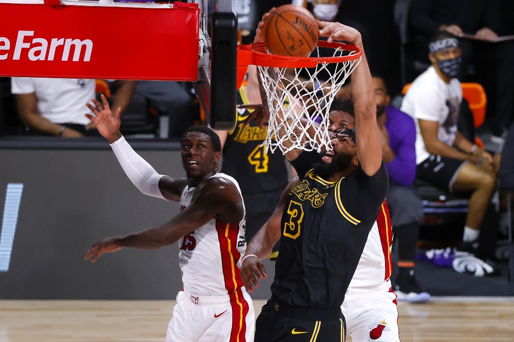 Anthony Davis Lakers Heat Game 2 NBA Finals