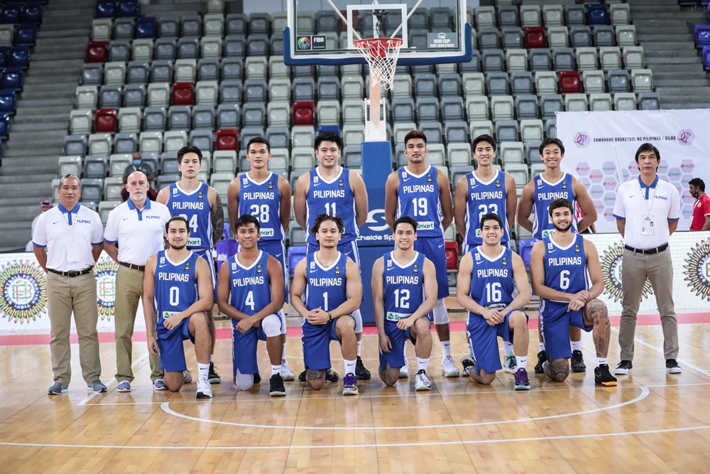 FILE -- The young Gilas team which competed in the 2021 Fiba Asia Cup qualifiers in Bahrain. 
