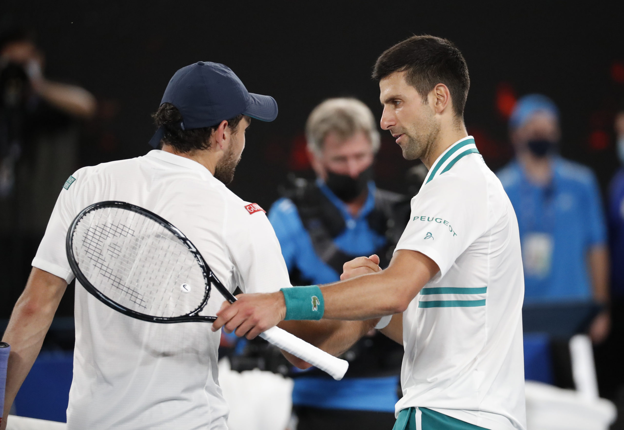 Djokovic ends Karatsev's golden run, returns to Australian Open final