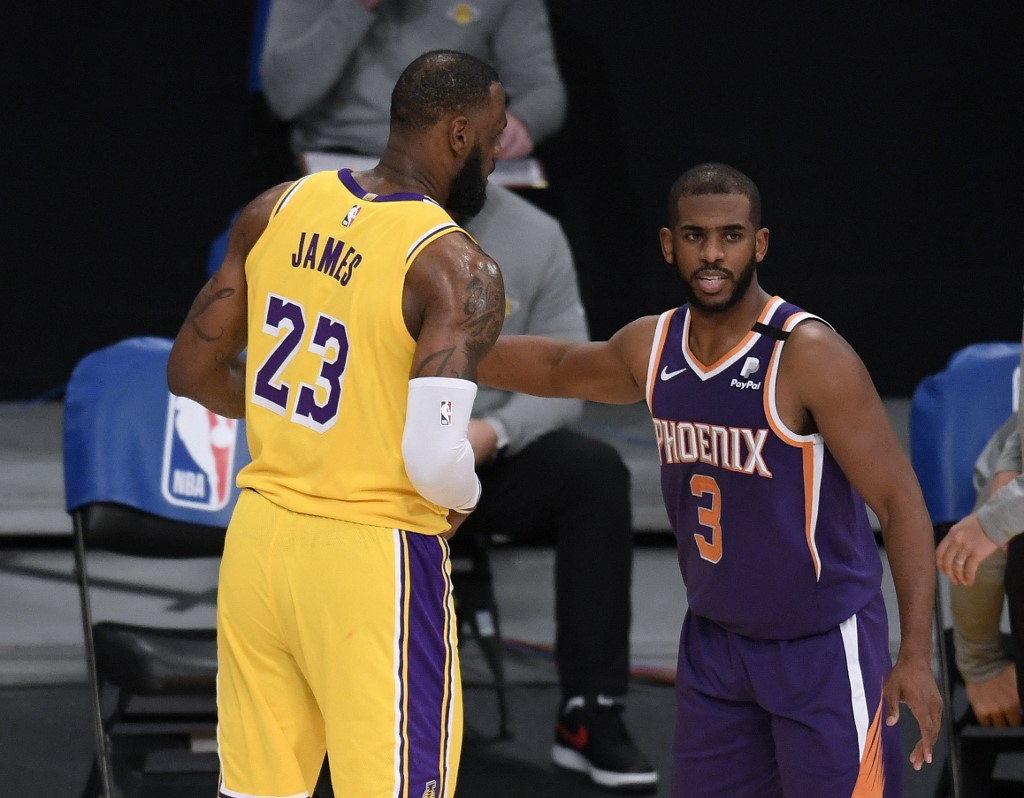 LeBron James Chris Paul Suns Lakers
