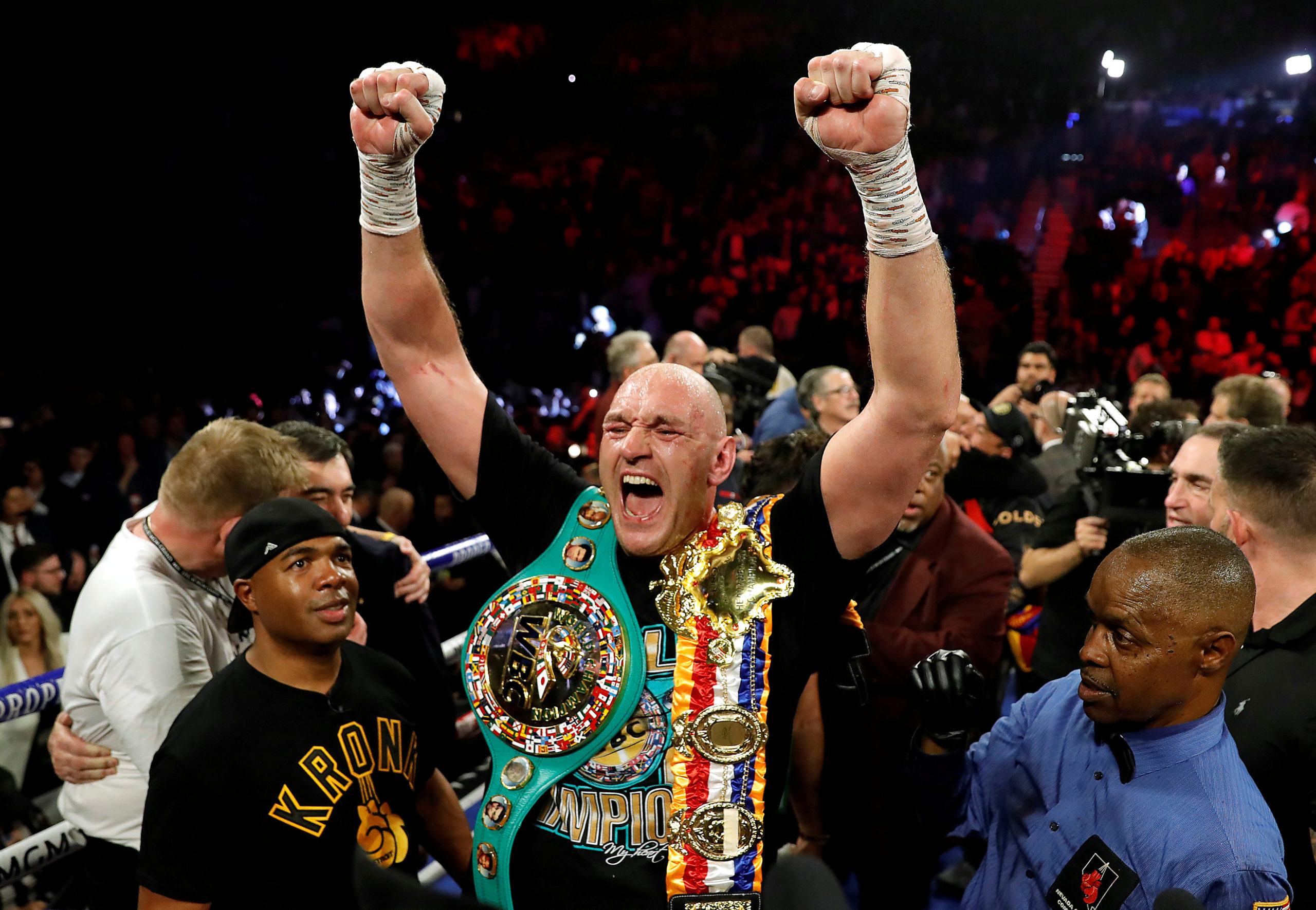 Tyson Fury and Anthony Joshua will fight this year with "no more issues" to prevent the heavyweight unification bout from happening, promoter Bob Arum said on Wednesday. Joshua beat Bulgarian Kubrat Pulev in December to retain his IBF, WBO and WBA titles and his promoter Eddie Hearn said last month that the deal for a clash with fellow Briton Fury - who holds the WBC belt - was done. However, Fury last week played down the chances of the bout happening this year, saying that no progress has been made in fixing the fight due to delays caused by the COVID-19 pandemic and logistical issues. Asked on Wednesday if the fight was on, Fury's promoter Arum told iFL TV: "Yeah, as far as I'm concerned. That's what each side has said. Now, we're scrambling around to get the thing signed and everything. "But I can say clearly, based on my view on everything, that there are no more issues." Fury has not fought for a year since his knockout victory against American Deontay Wilder.