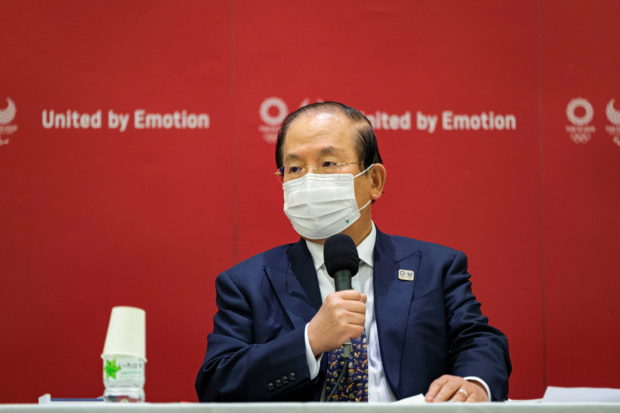 Muto Toshiro, CEO of Tokyo 2020 attends a press conference after a Tokyo 2020 executive board meeting in Tokyo, Japan, April 26, 2021. Nicolas Datiche/Pool via REUTERS