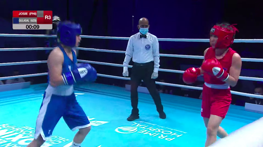 Filipino boxer Josie Gabuco vs Uzbekistan’s Gulasal Sultonalieva