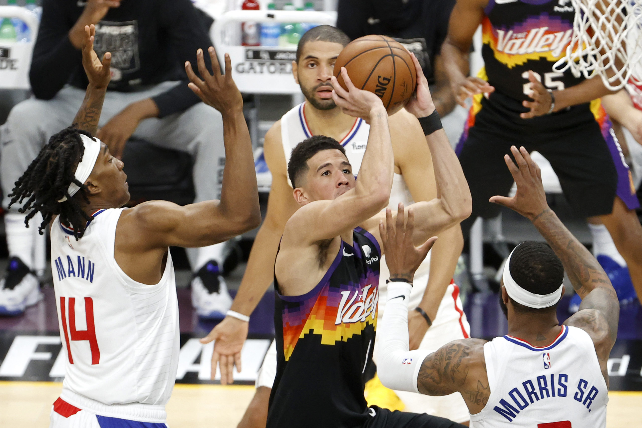 Booker gets first triple-double, Suns beat Clippers 120-114