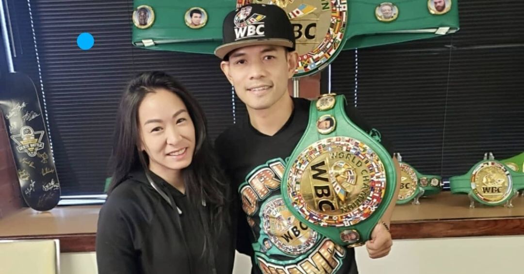 Nonito Donaire and his wife Rachel, who also serves as his head trainer