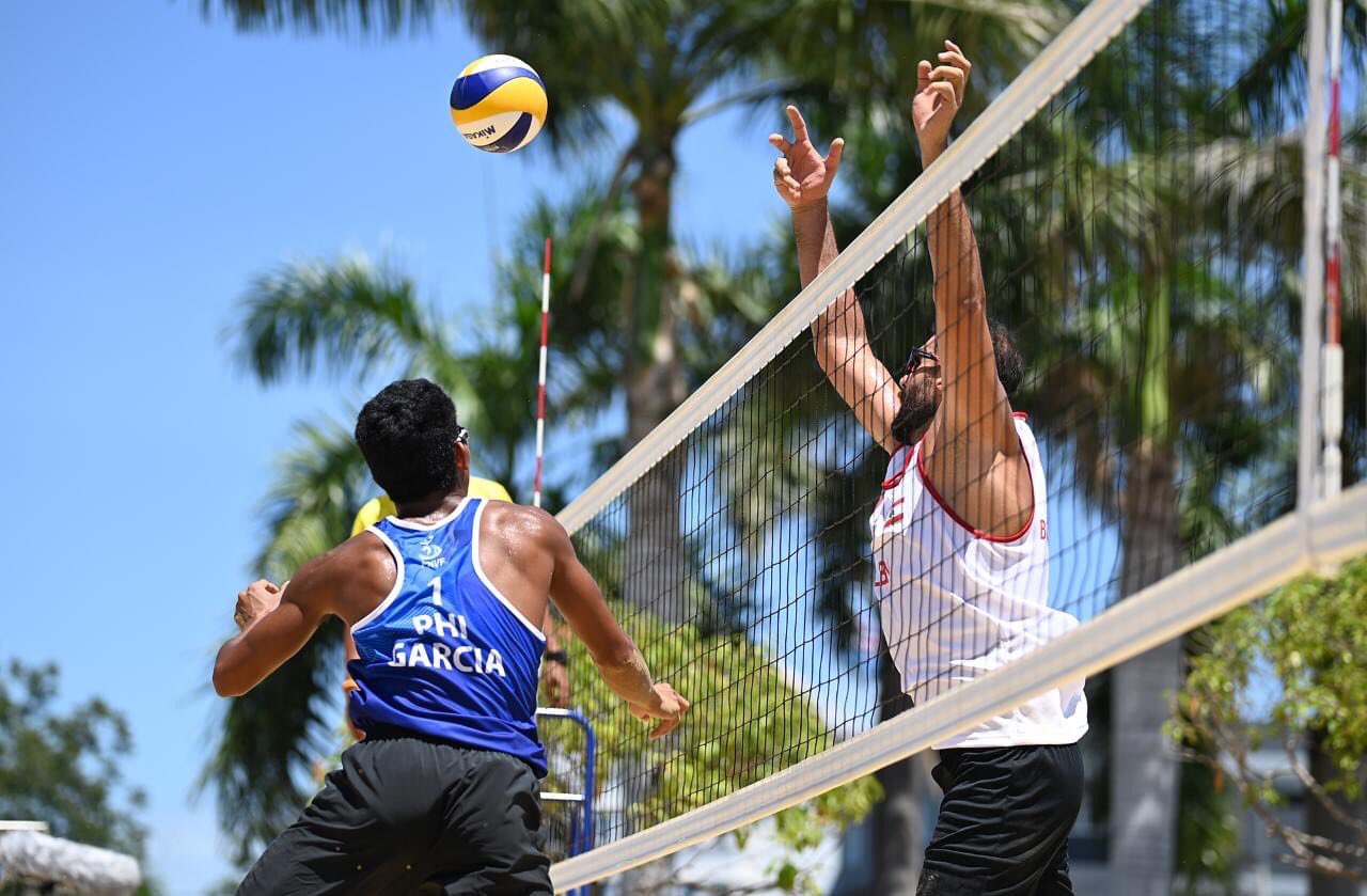 Jude Garcia and Jaron Requinton in a AVC Continental Cup match.