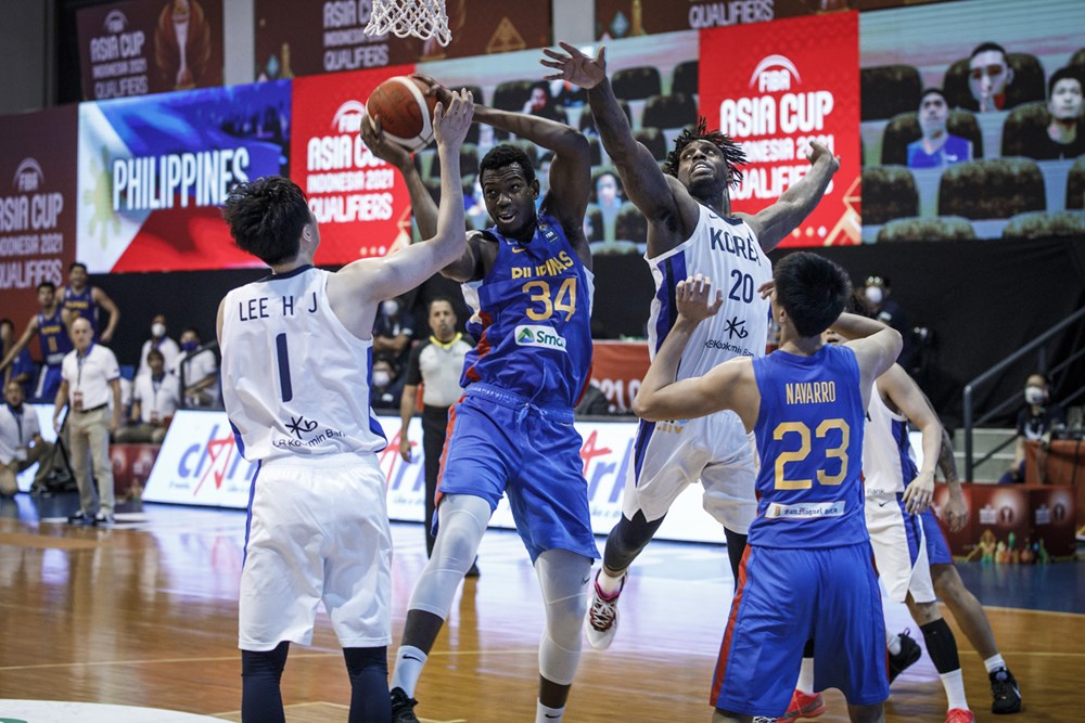 Angelo Koaume plays his first game for Gilas Pilipinas in the Fiba Asia Cup qualifiers