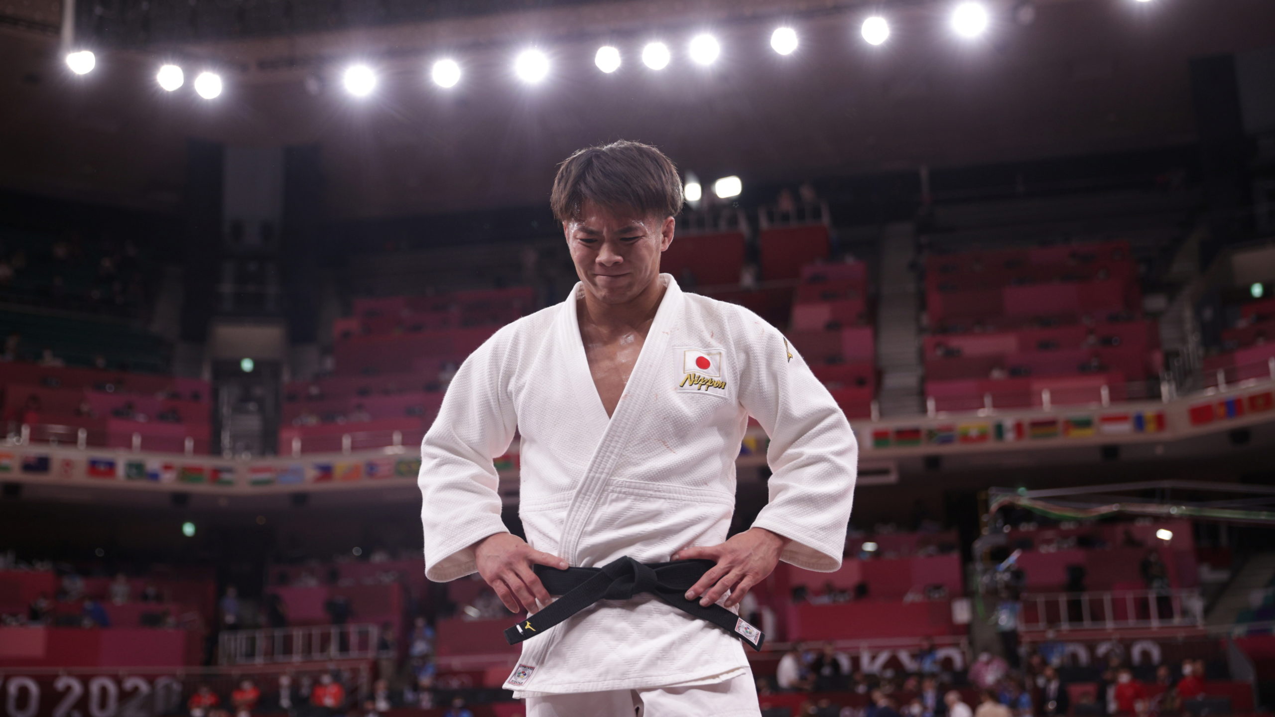 Tokyo 2020 Olympics - Judo - Men's 66kg - Gold medal match - Nippon Budokan - Tokyo, Japan - July 25, 2021. Hifumi Abe of Japan reacts after winning gold REUTERS/Hannah Mckay