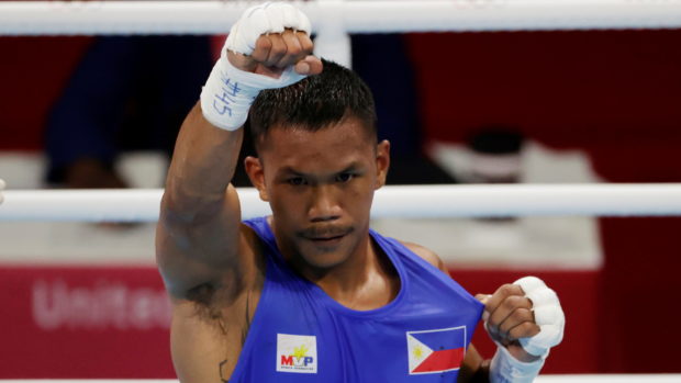 Eumir Marcial of the Philippines wins the fight.