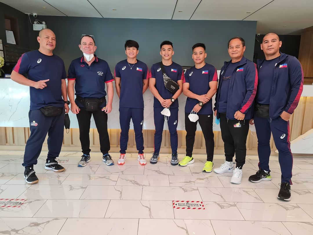 Some of the members of the Philippine boxing team