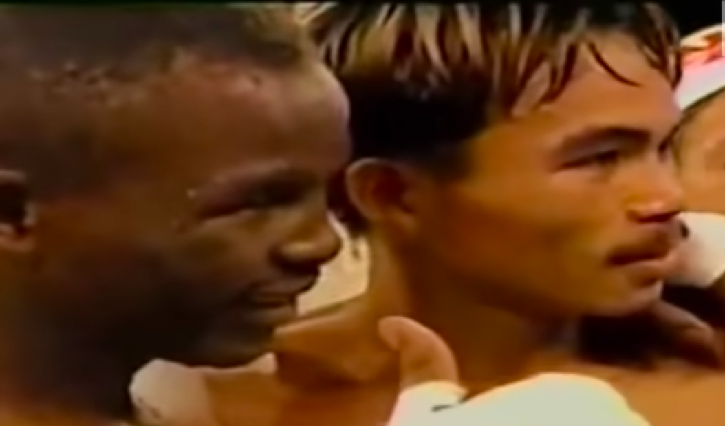 Lelho Ledwaba vs Manny Pacquiao in 2001.