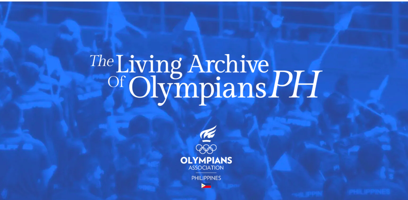 `The Living Archive of Olympians PH’’ website featuring information on all Filipino Olympians.