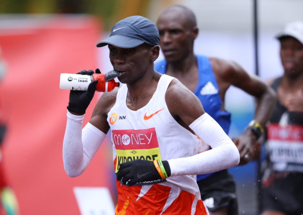 London Marathon - London, Britain - October 4, 2020 Kenya's Eliud Kipchoge during the elite men's race Pool via REUTERS/Richard Heathcote