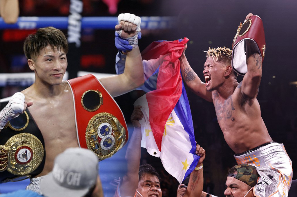 Japanese boxer Naoya Inoue (left) and Filipino bet John Riel Casimero.