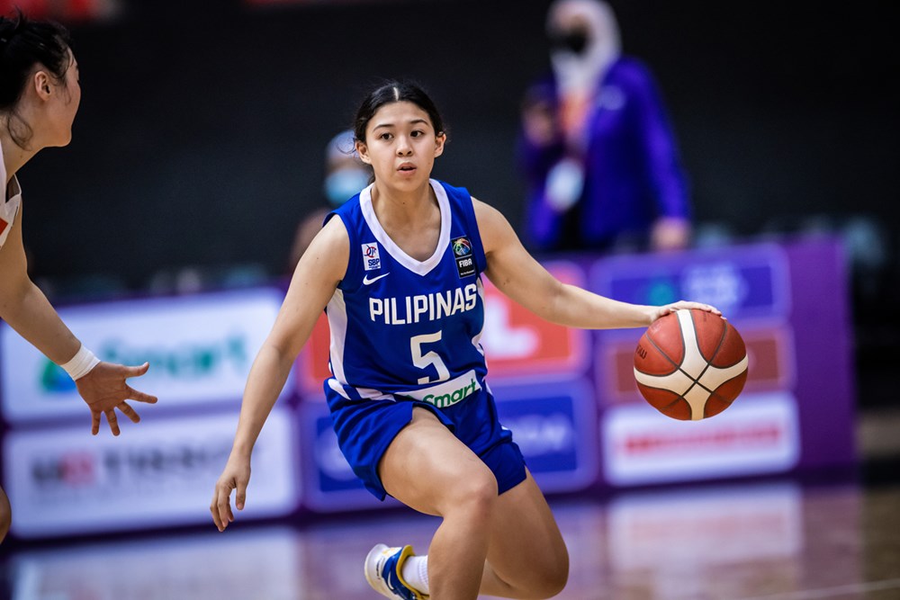 Gilas Women's Ella Fajardo in her national team debut