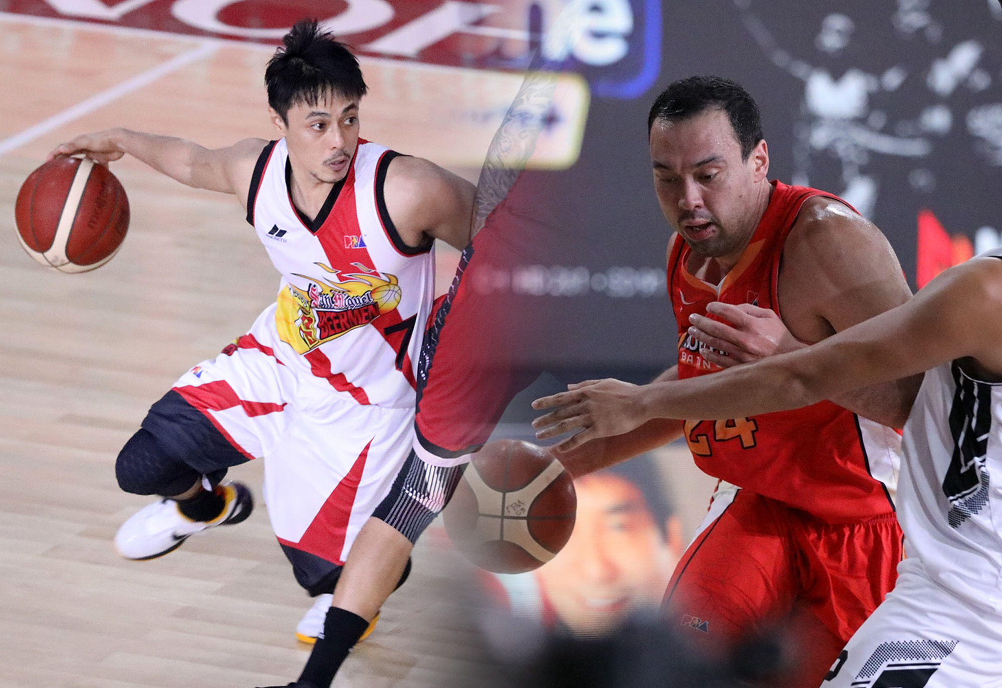 Conference stats leader Terrence Romeo and Greg Slaughter.