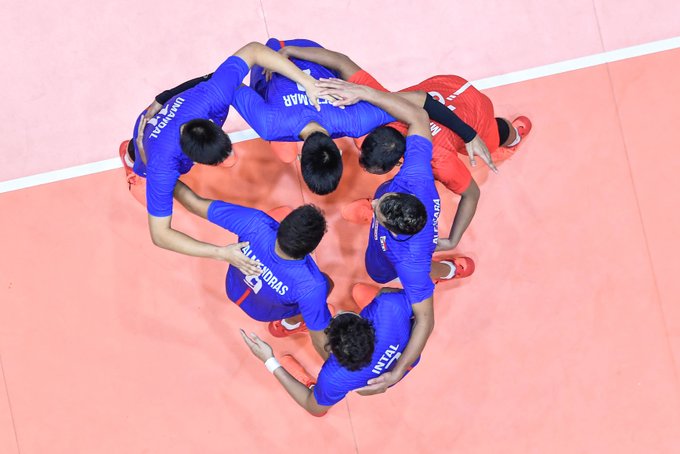 Rebisco men's team in the 2021 AVC Asian Men’s Club Volleyball Championship.