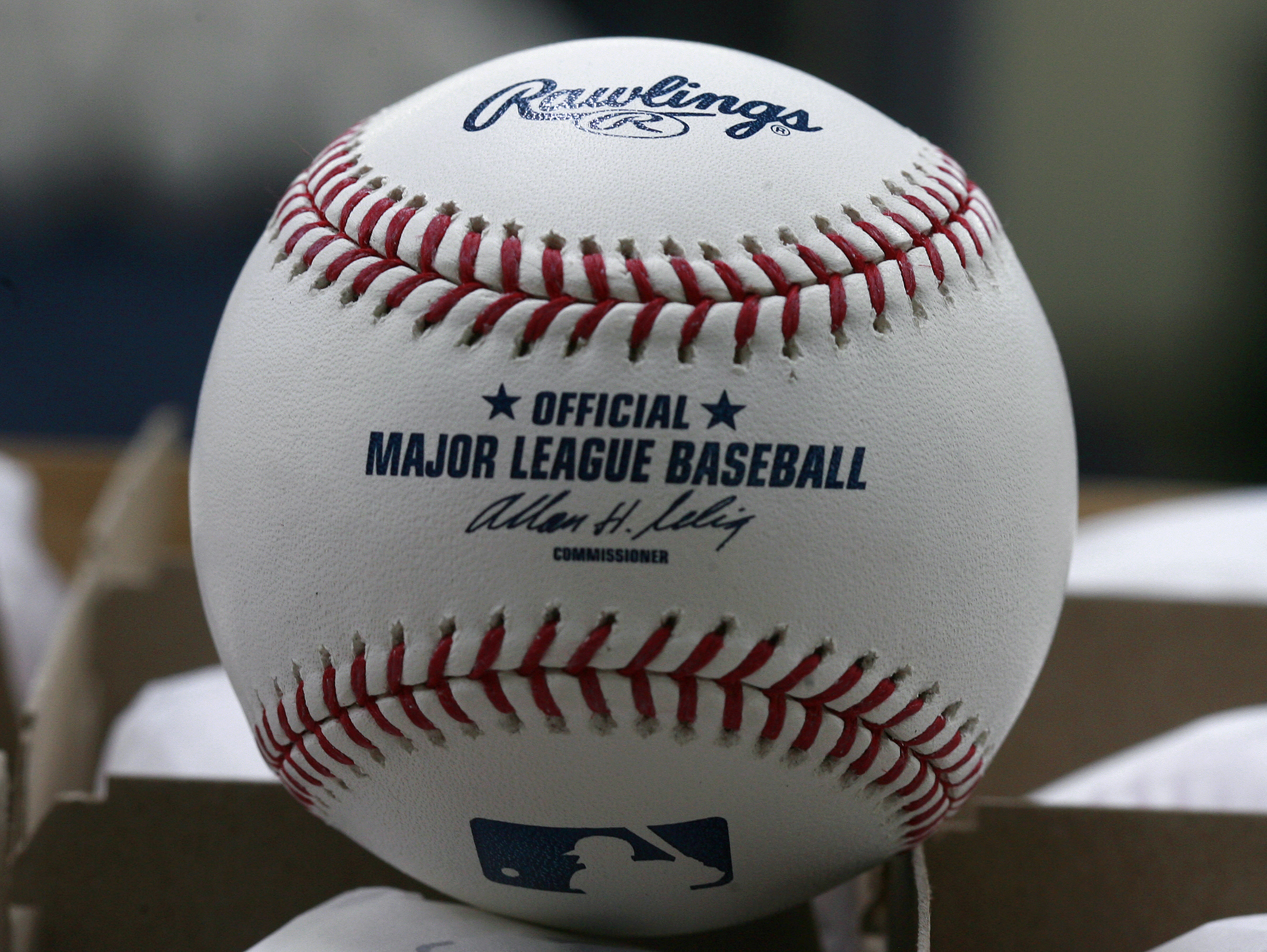 FILE PHOTO: A baseball ready for export is pictured at the Rawlings factory in Turrialba, Costa Rica March 3, 2010. 