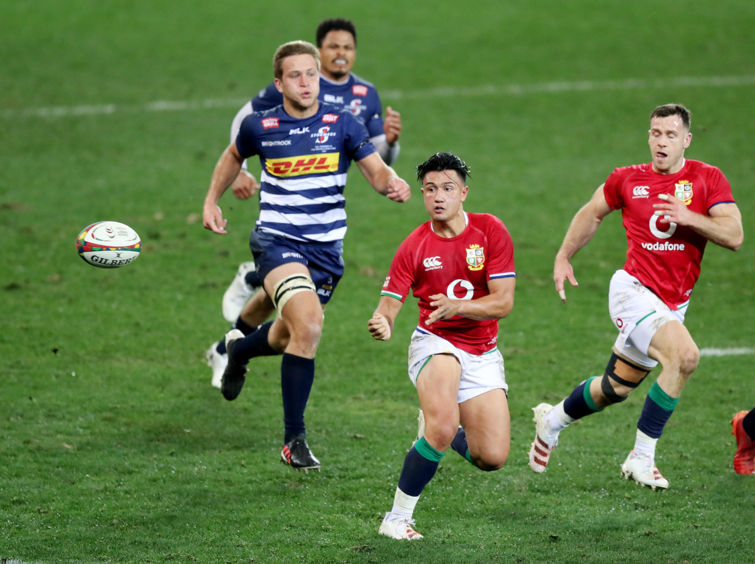 FILE PHOTO: Rugby Union - Stormers v British and Irish Lions - Cape Town Stadium, Cape Town, South Africa - July 17, 2021 British and Irish Lions' Marcus Smith in action 