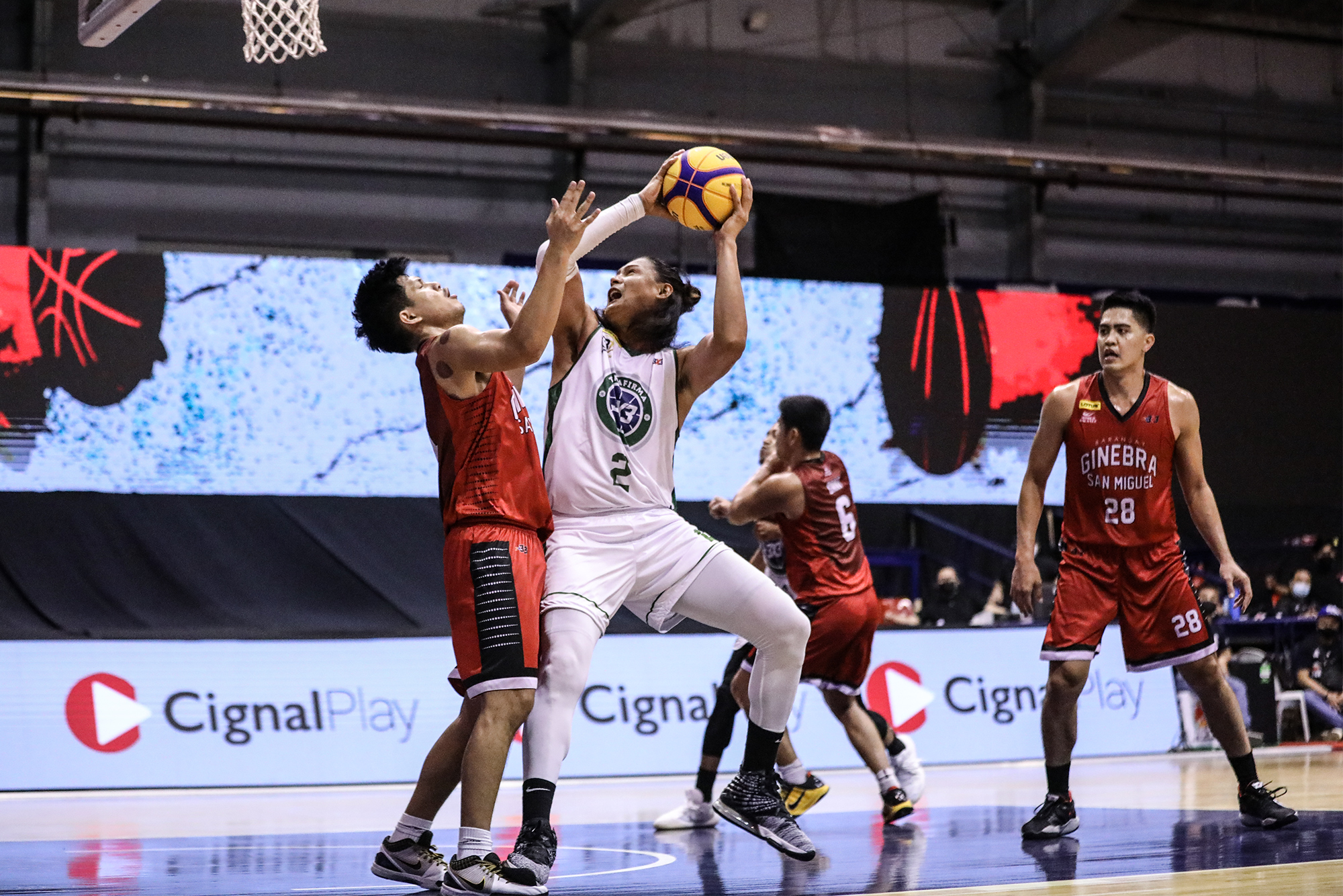 Terrafirma vs Barangay Ginebra in the PBA 3x3. PBA IMAGES