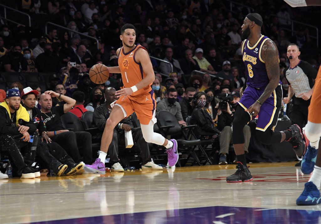 Suns Lakers Booker LeBron