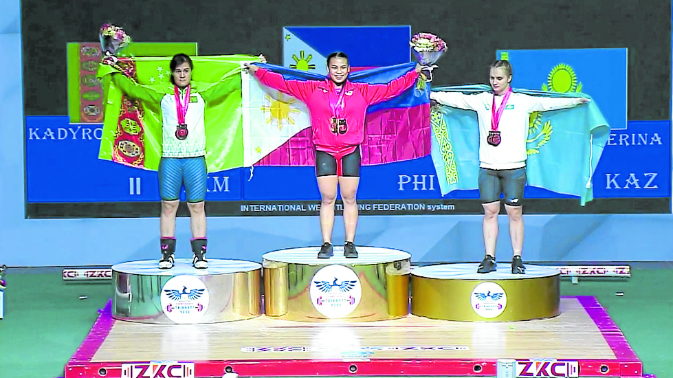 Vanessa Sarno during the last Asian Championships. —INQUIRER PHOTO