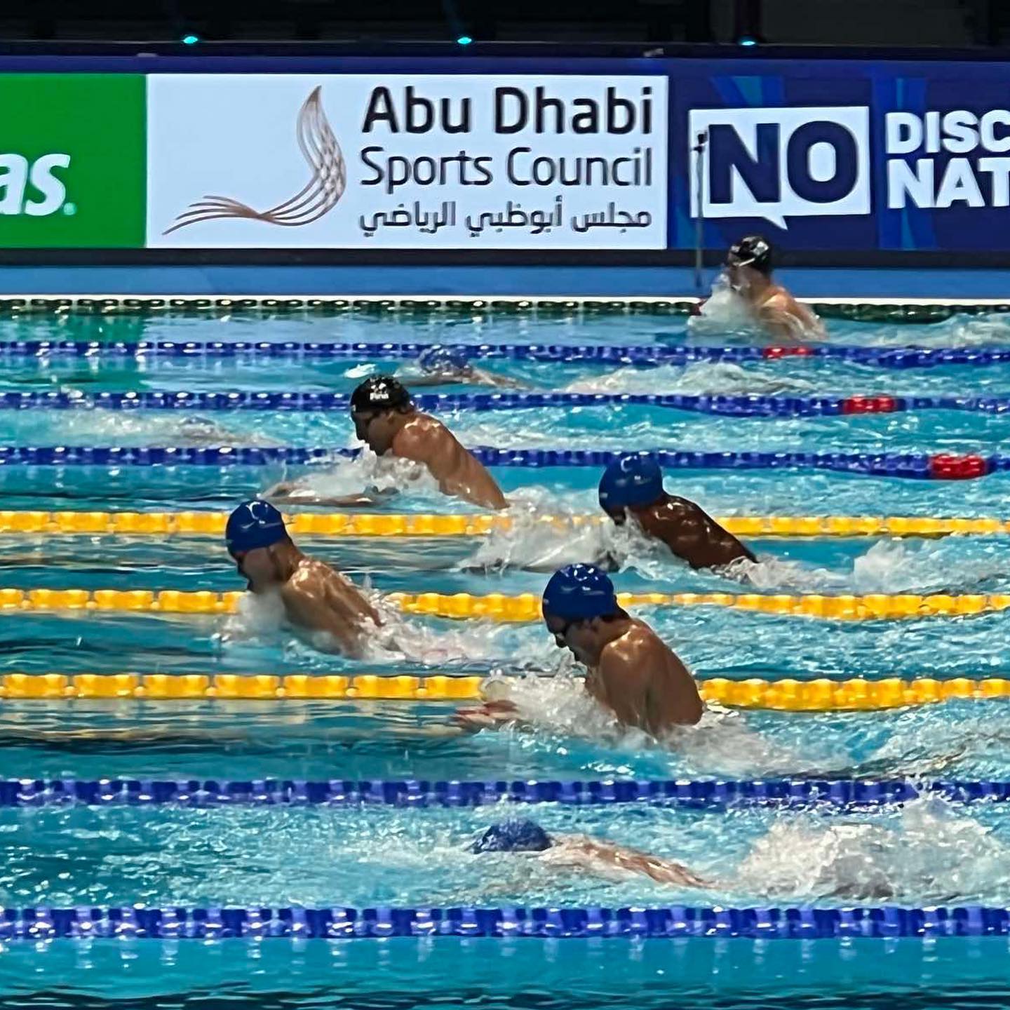 2021 FINA World Championships  at Etihad Arena in Yas Island, Abu Dhabi. 