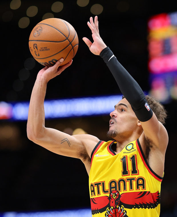 Trae Young Hawks vs Lakers