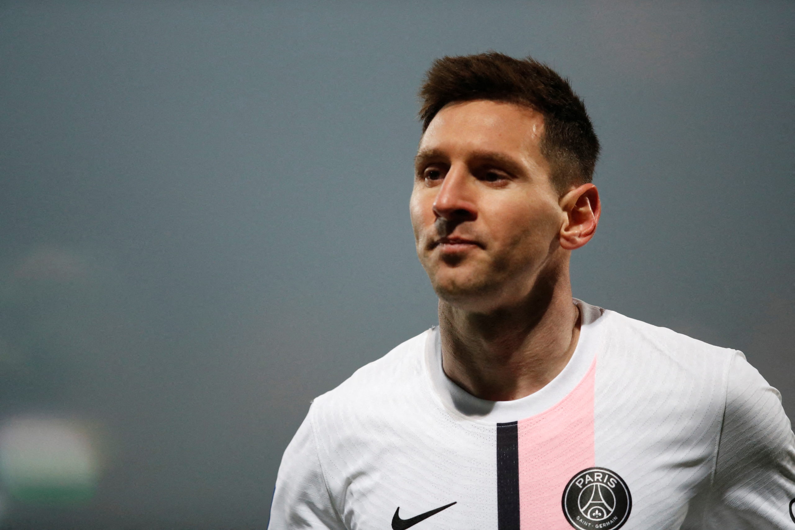 FILE PHOTO: Paris St Germain's Lionel Messi. 