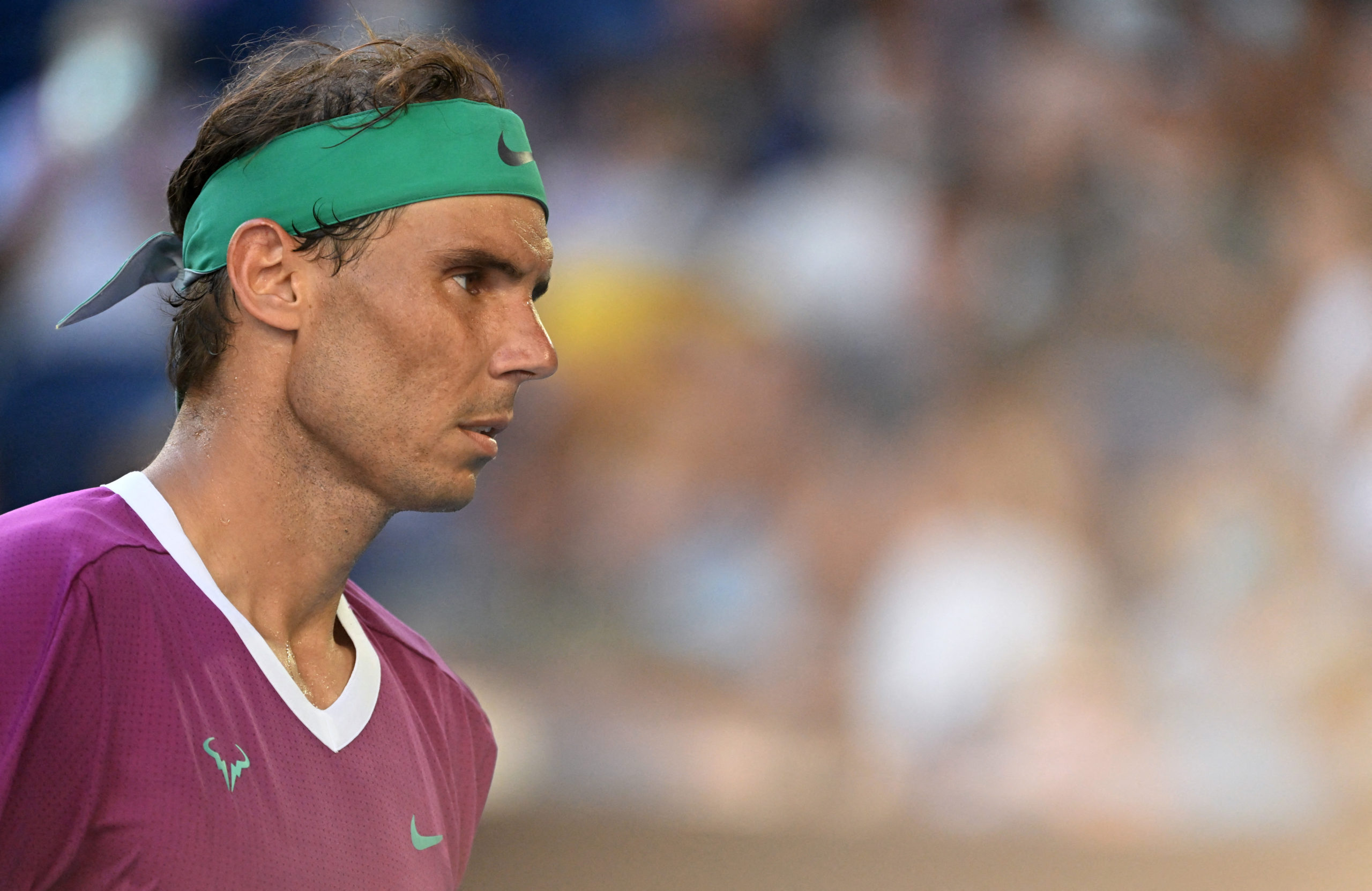 Spain's Rafael Nadal during his quarter final match against Canada's Denis Shapovalov