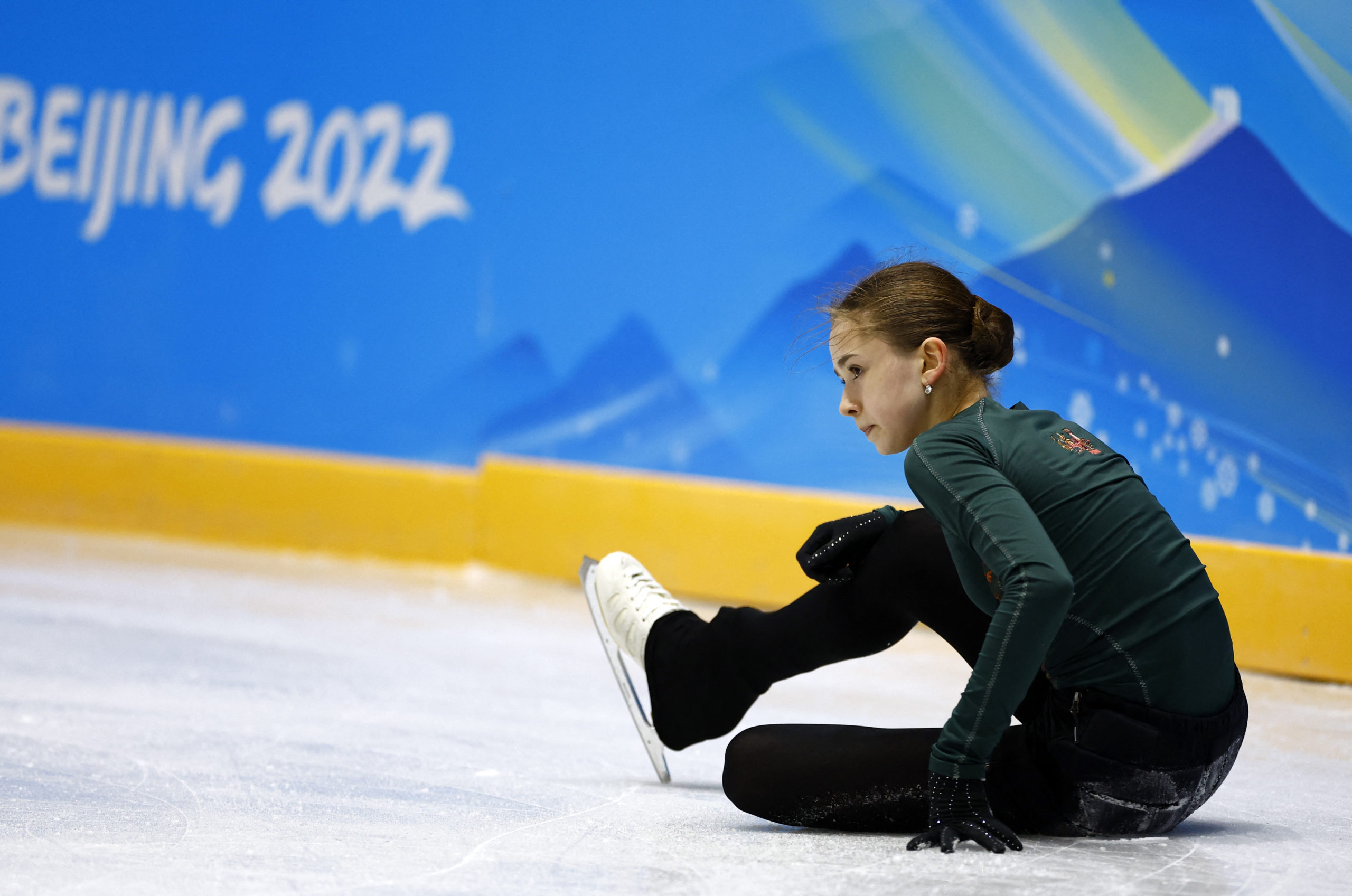 g Olympics - Figure Skating - Training - Training Rink Capital Indoor Stadium, Beijing, China - February 11, 2022. Kamila Valieva of the Russian Olympic Committee during training 