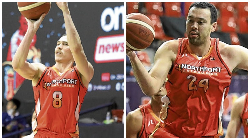 Robert Bolick (No. 8) and Greg Slaughter have yet to sign contract extensions with the Batang Pier.