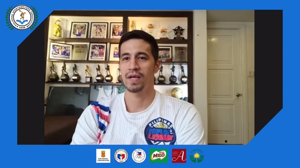 Pilipinas Super League commissioner Marc Pingris during the PSA Forum on Tuesday. 